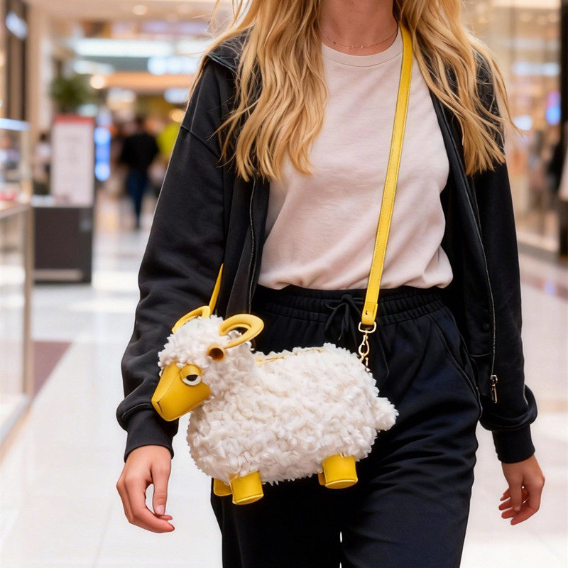 새로운 패션 디자인 귀여운 양 모양 고급 크로스바디 백 - Luxury Bags Cute 리뷰 및 가격