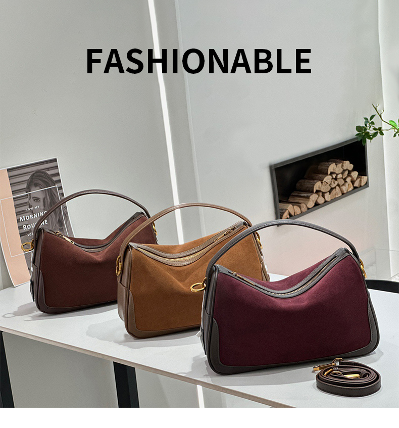 여성용 정품 가죽 핸드백 스웨이드 가방 숄더 백 레트로 - Luxury Bags On Sales 리뷰 및 가격